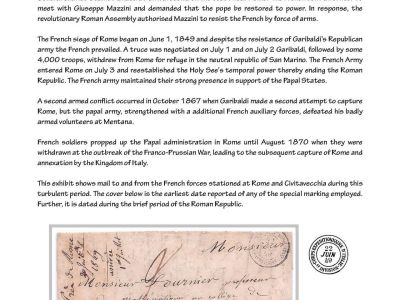 FRENCH MILITARY FORCES IN ROME, 1849-1870