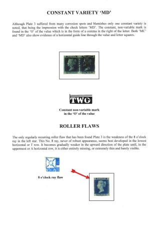 GREAT BRITAIN - TWO PENCE PLATE 3 AND 4 – sheet 7