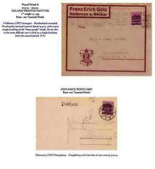 THE HYPERINFLATION EMERGENCY OVERPRINTED PROVISIONAL ISSUES (O.P.D.), SEPTEMBER - DECEMBER 1923 – sheet 2