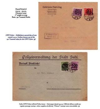 THE HYPERINFLATION EMERGENCY OVERPRINTED PROVISIONAL ISSUES (O.P.D.), SEPTEMBER - DECEMBER 1923 – sheet 6