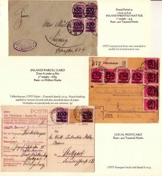 THE HYPERINFLATION EMERGENCY OVERPRINTED PROVISIONAL ISSUES (O.P.D.), SEPTEMBER - DECEMBER 1923 – sheet 12