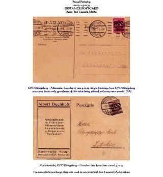 THE HYPERINFLATION EMERGENCY OVERPRINTED PROVISIONAL ISSUES (O.P.D.), SEPTEMBER - DECEMBER 1923 – sheet 13