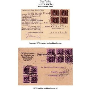 THE HYPERINFLATION EMERGENCY OVERPRINTED PROVISIONAL ISSUES (O.P.D.), SEPTEMBER - DECEMBER 1923 – sheet 22