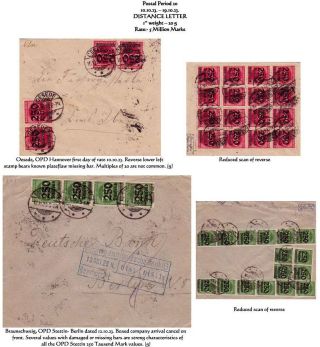 THE HYPERINFLATION EMERGENCY OVERPRINTED PROVISIONAL ISSUES (O.P.D.), SEPTEMBER - DECEMBER 1923 – sheet 25