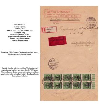 THE HYPERINFLATION EMERGENCY OVERPRINTED PROVISIONAL ISSUES (O.P.D.), SEPTEMBER - DECEMBER 1923 – sheet 31