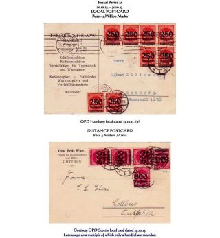 THE HYPERINFLATION EMERGENCY OVERPRINTED PROVISIONAL ISSUES (O.P.D.), SEPTEMBER - DECEMBER 1923 – sheet 36