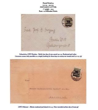 THE HYPERINFLATION EMERGENCY OVERPRINTED PROVISIONAL ISSUES (O.P.D.), SEPTEMBER - DECEMBER 1923 – sheet 50
