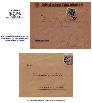 THE HYPERINFLATION EMERGENCY OVERPRINTED PROVISIONAL ISSUES (O.P.D.), SEPTEMBER - DECEMBER 1923 – sheet 61