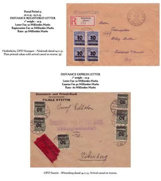 THE HYPERINFLATION EMERGENCY OVERPRINTED PROVISIONAL ISSUES (O.P.D.), SEPTEMBER - DECEMBER 1923 – sheet 63