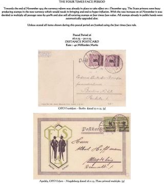 THE HYPERINFLATION EMERGENCY OVERPRINTED PROVISIONAL ISSUES (O.P.D.), SEPTEMBER - DECEMBER 1923 – sheet 68