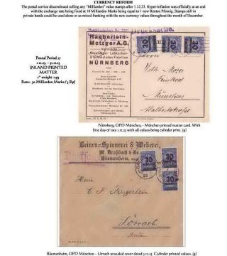 THE HYPERINFLATION EMERGENCY OVERPRINTED PROVISIONAL ISSUES (O.P.D.), SEPTEMBER - DECEMBER 1923 – sheet 85
