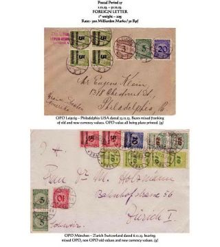 THE HYPERINFLATION EMERGENCY OVERPRINTED PROVISIONAL ISSUES (O.P.D.), SEPTEMBER - DECEMBER 1923 – sheet 95