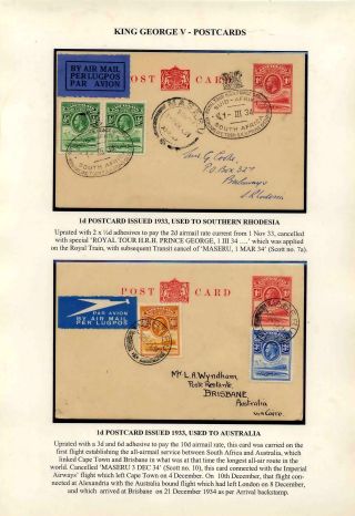 BASUTOLAND POSTAL STATIONERY – sheet 25