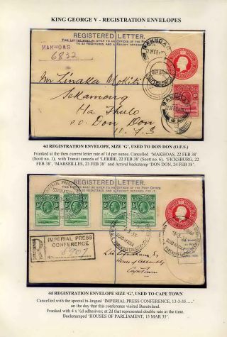 BASUTOLAND POSTAL STATIONERY – sheet 31