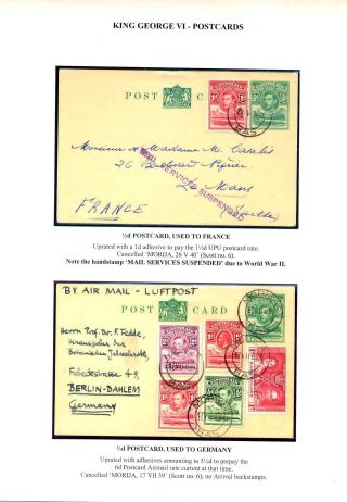 BASUTOLAND POSTAL STATIONERY – sheet 34