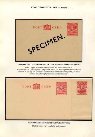 BASUTOLAND POSTAL STATIONERY – sheet 36