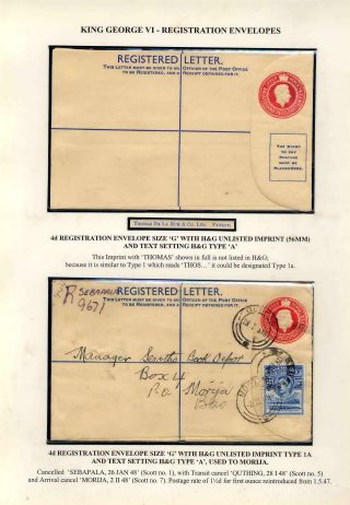 BASUTOLAND POSTAL STATIONERY – sheet 40