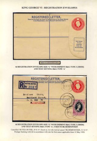 BASUTOLAND POSTAL STATIONERY – sheet 42