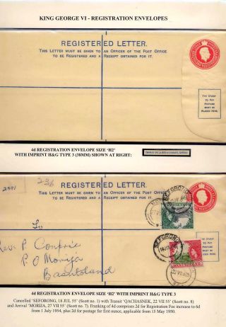 BASUTOLAND POSTAL STATIONERY – sheet 44
