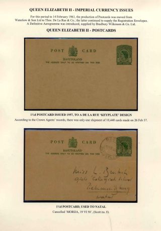 BASUTOLAND POSTAL STATIONERY – sheet 49