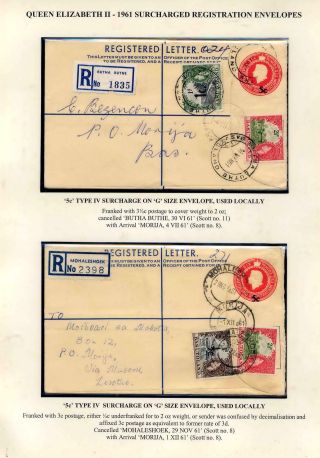 BASUTOLAND POSTAL STATIONERY – sheet 64