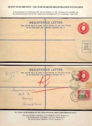 BASUTOLAND POSTAL STATIONERY – sheet 65