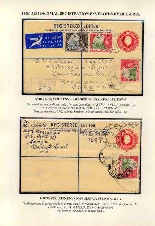 BASUTOLAND POSTAL STATIONERY – sheet 70