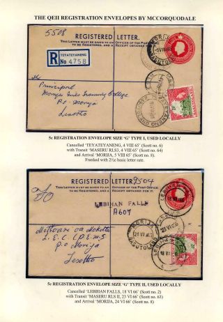 BASUTOLAND POSTAL STATIONERY – sheet 74