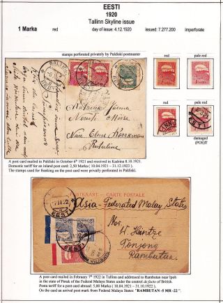 ESTLAND 1918-1940 – Blatt 11