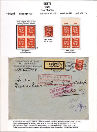 ESTLAND 1918-1940 – Blatt 62
