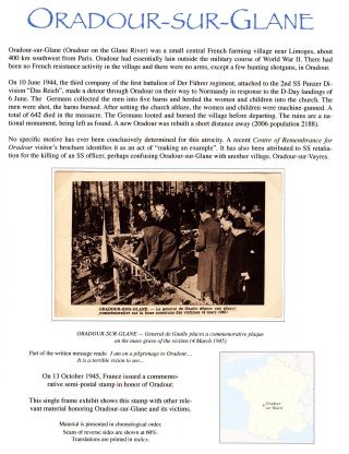 ORADOUR-SUR-GLANE – sheet 1