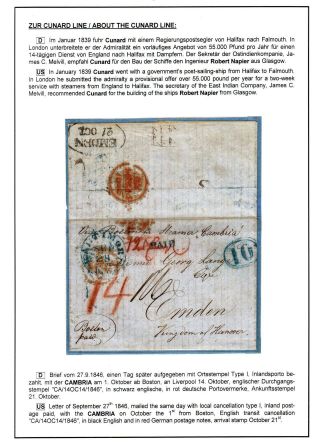TRANSATLANTICKÁ POŠTA BALTIMORE - EMDEN 1846-1854 – list 18