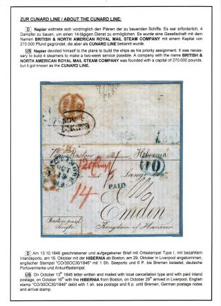 TRANSATLANTICKÁ POŠTA BALTIMORE - EMDEN 1846-1854 – list 19