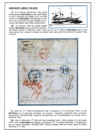TRANSATLANTICKÁ POŠTA BALTIMORE - EMDEN 1846-1854 – list 20