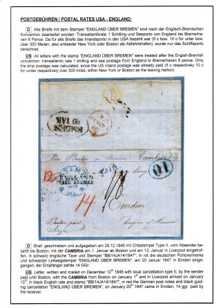 TRANSATLANTICKÁ POŠTA BALTIMORE - EMDEN 1846-1854 – list 22