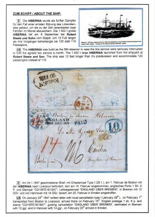 TRANSATLANTICKÁ POŠTA BALTIMORE - EMDEN 1846-1854 – list 23