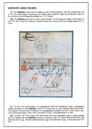 TRANSATLANTICKÁ POŠTA BALTIMORE - EMDEN 1846-1854 – list 24