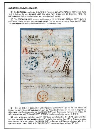 TRANSATLANTICKÁ POŠTA BALTIMORE - EMDEN 1846-1854 – list 27
