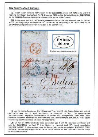 TRANSATLANTICKÁ POŠTA BALTIMORE - EMDEN 1846-1854 – list 31