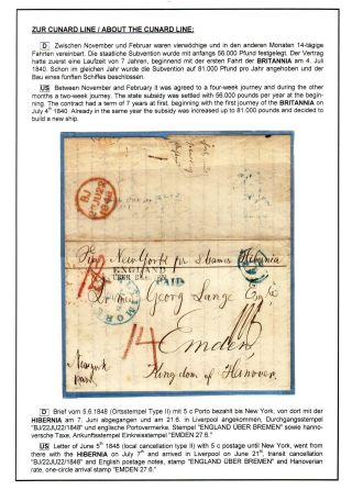 TRANSATLANTICKÁ POŠTA BALTIMORE - EMDEN 1846-1854 – list 32