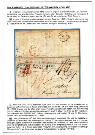 TRANSATLANTICKÁ POŠTA BALTIMORE - EMDEN 1846-1854 – list 39