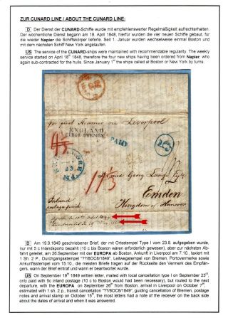 TRANSATLANTICKÁ POŠTA BALTIMORE - EMDEN 1846-1854 – list 49