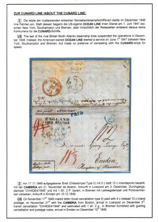 TRANSATLANTICKÁ POŠTA BALTIMORE - EMDEN 1846-1854 – list 50