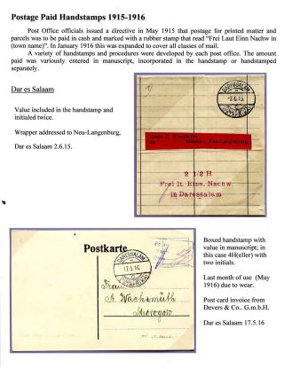 GERMAN EAST AFRICA DURING WORLD WAR I – sheet 5