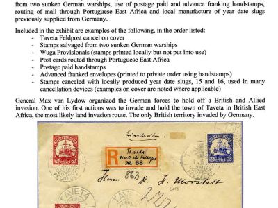 GERMAN EAST AFRICA DURING WORLD WAR I