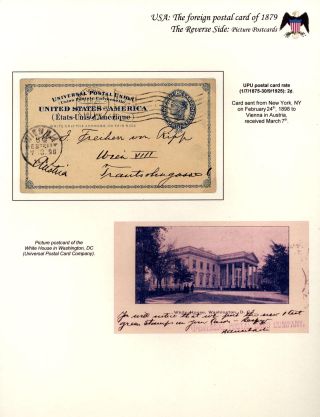 USA: THE FOREIGN POSTAL CARD OF 1879 – sheet 79