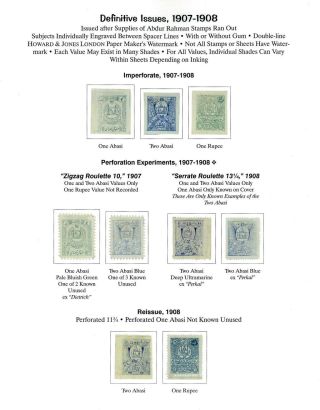 AFGHANISTAN: HABIBULLAH KHAN ZEITRAUM, 1901-1919 – Blatt 4