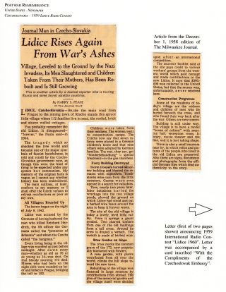 LIDICE REMEMBERED – sheet 37