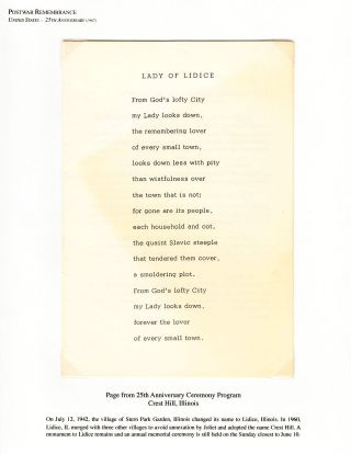 LIDICE REMEMBERED – sheet 60