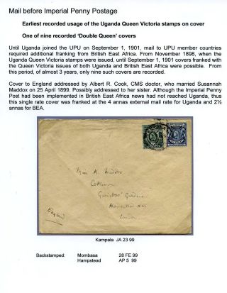 UGANDA - AUSGABE KÖNIGIN VIKTORIA 1898 – Blatt 8